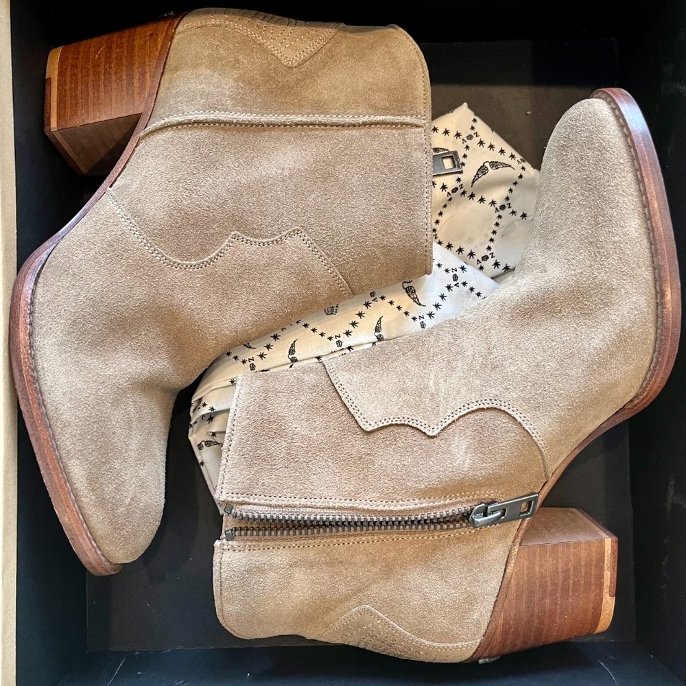 NEW WITH BOX ZADIG & VOLTAIRE Molly suede ankle boots